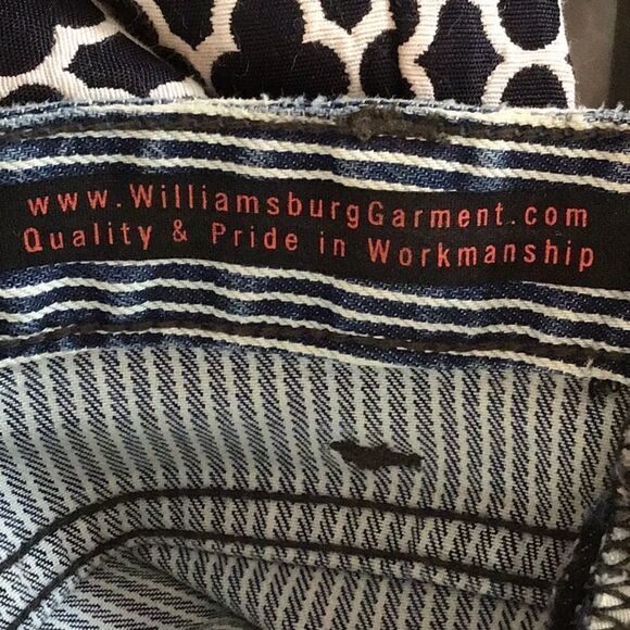 Williamsburg Garment Co. striped custom low rise skinny jeans made in Brooklyn - Picture 7 of 10